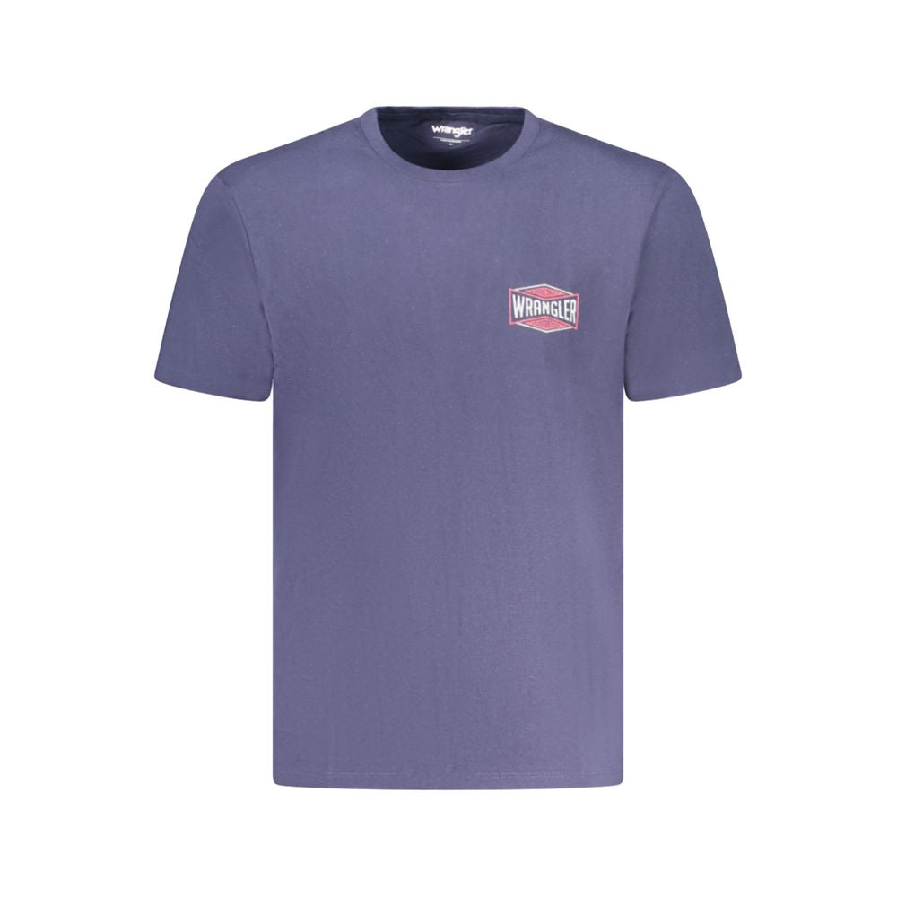 Wrangler – Blaues Baumwoll-T-Shirt