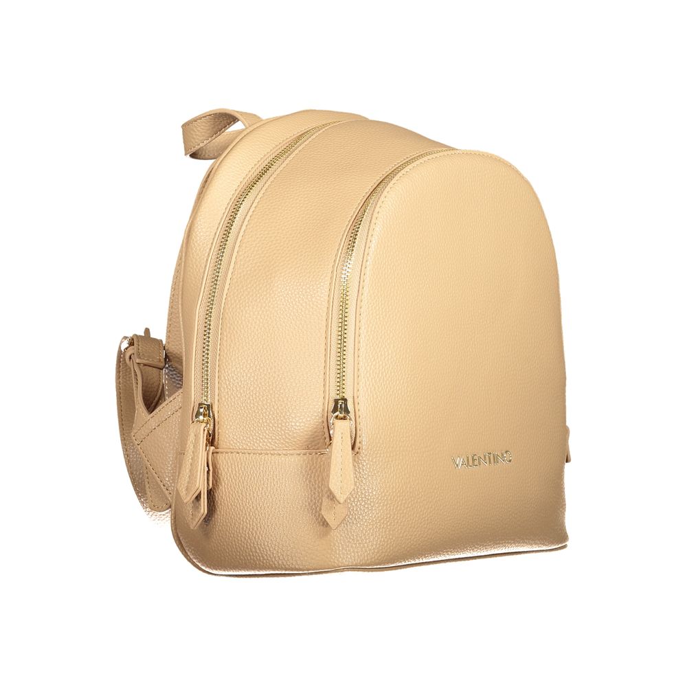 Mario Valentino Beige Polyurethane Women Backpack