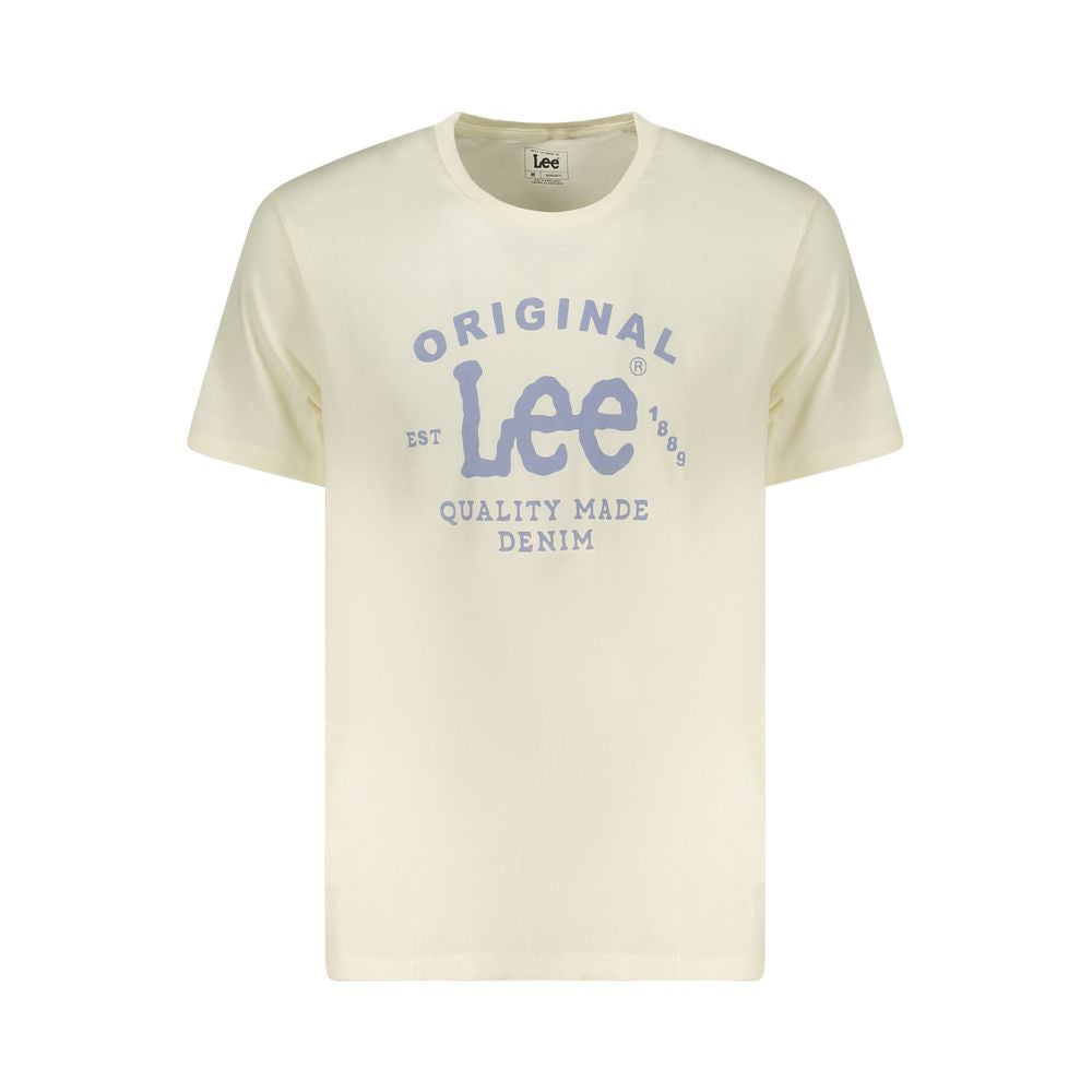 Lee Beiges Baumwoll-T-Shirt für Herren