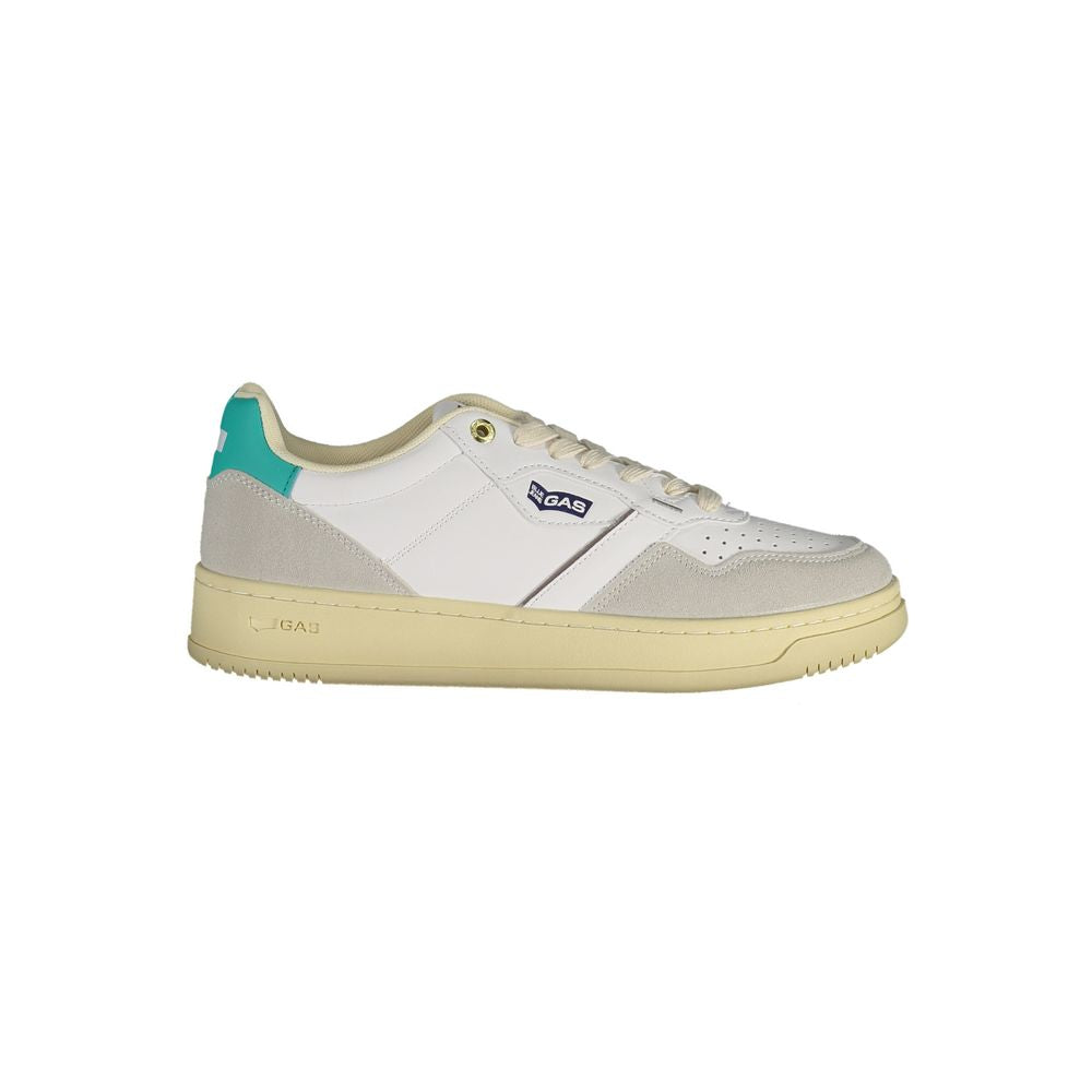 Gas Weiß Kunstleder Damen Sneaker