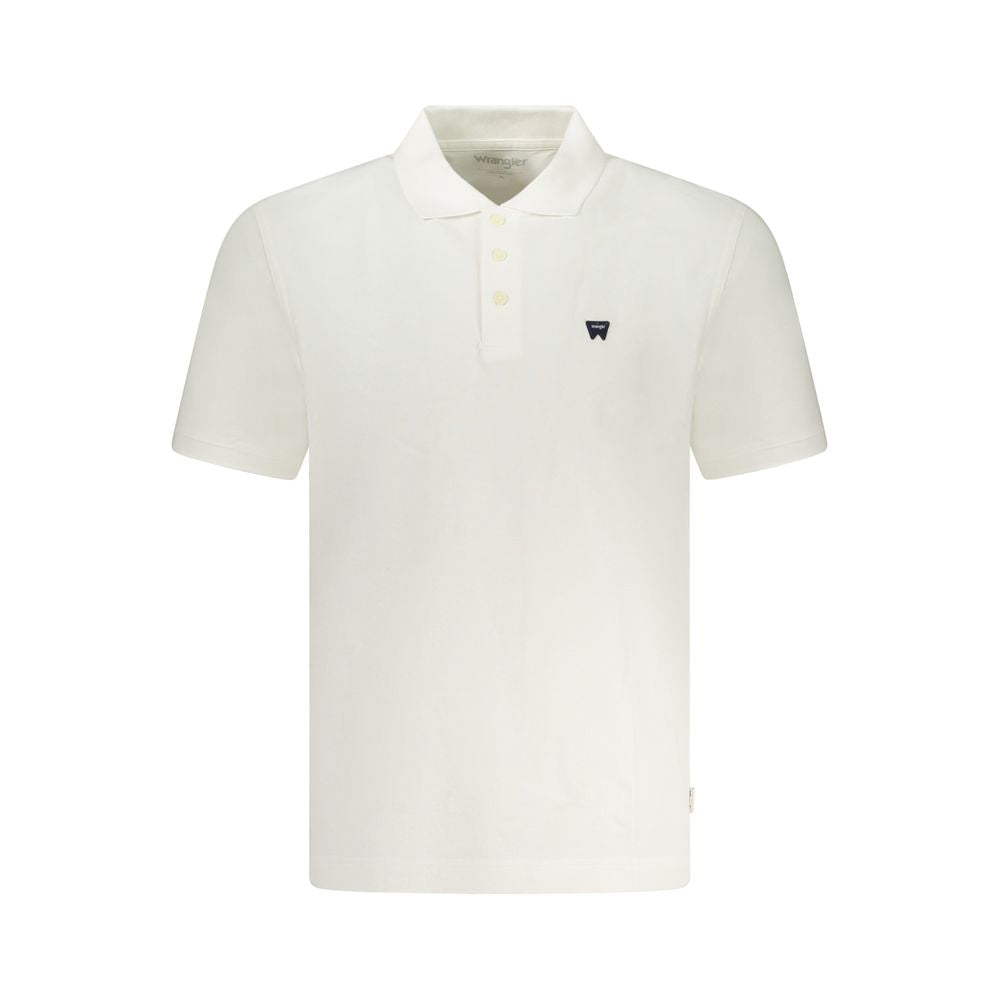 Wrangler – Weißes Poloshirt aus Baumwolle