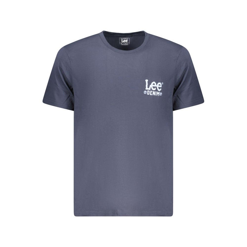 Lee Blaues Baumwoll-T-Shirt für Herren