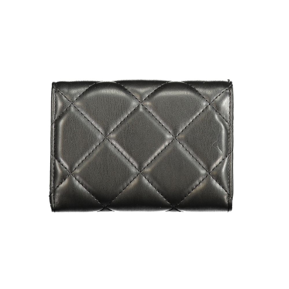 Mario Valentino Black Polyurethane Women Wallet