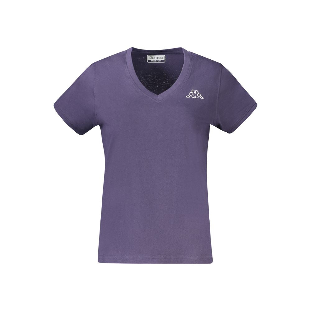 Kappa Blaues Baumwoll-T-Shirt für Damen