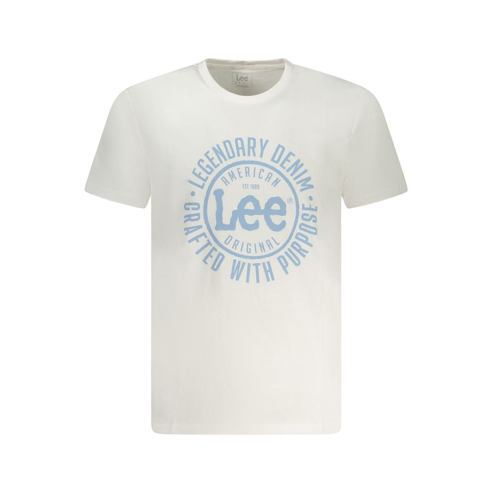 Lee Weißes Baumwoll-T-Shirt für Herren