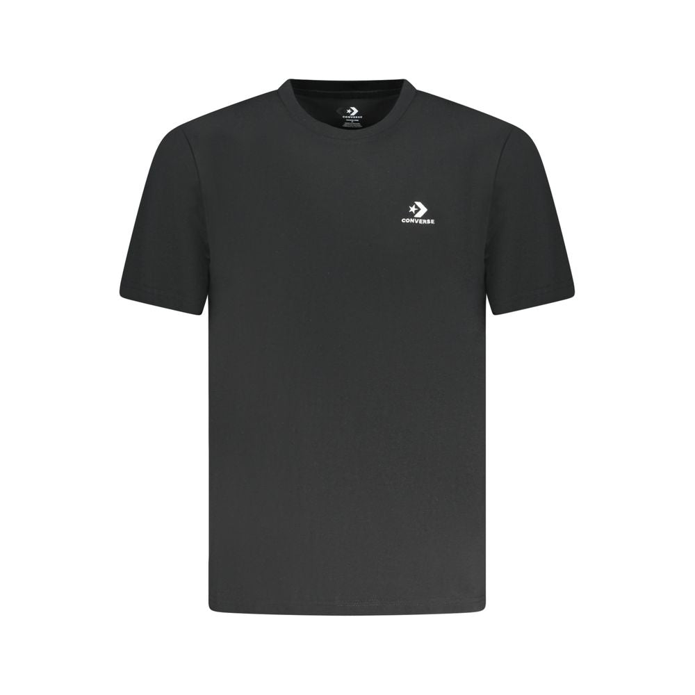 Converse – Schwarzes Baumwoll-T-Shirt für Herren
