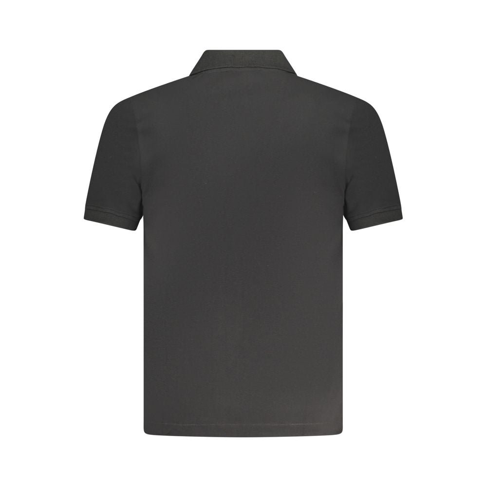 K-WAY Schwarzes Poloshirt aus Baumwolle