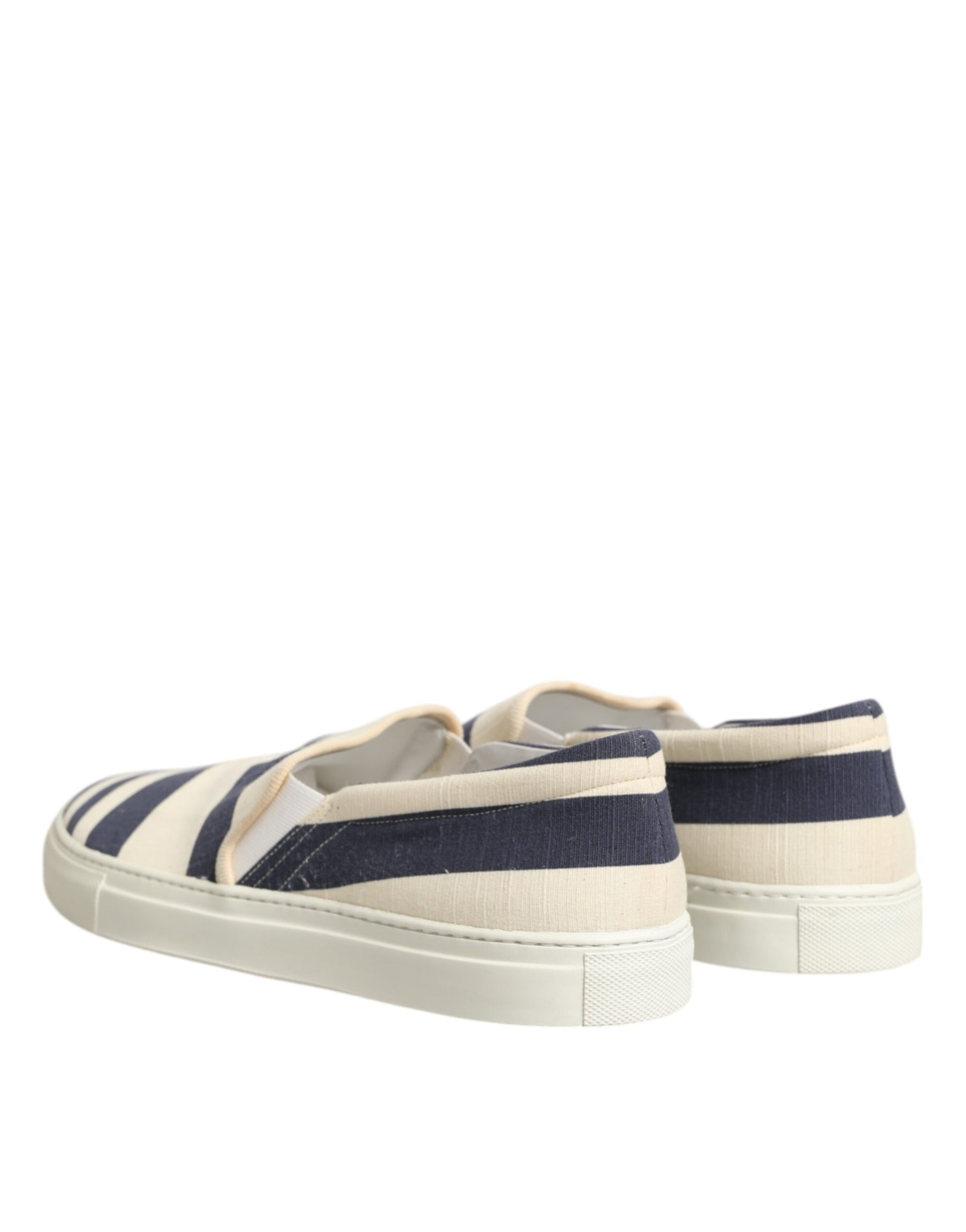 Jucca Blau Weiß Gestreiften Canvas Männer Low Top Casual Schuhe
