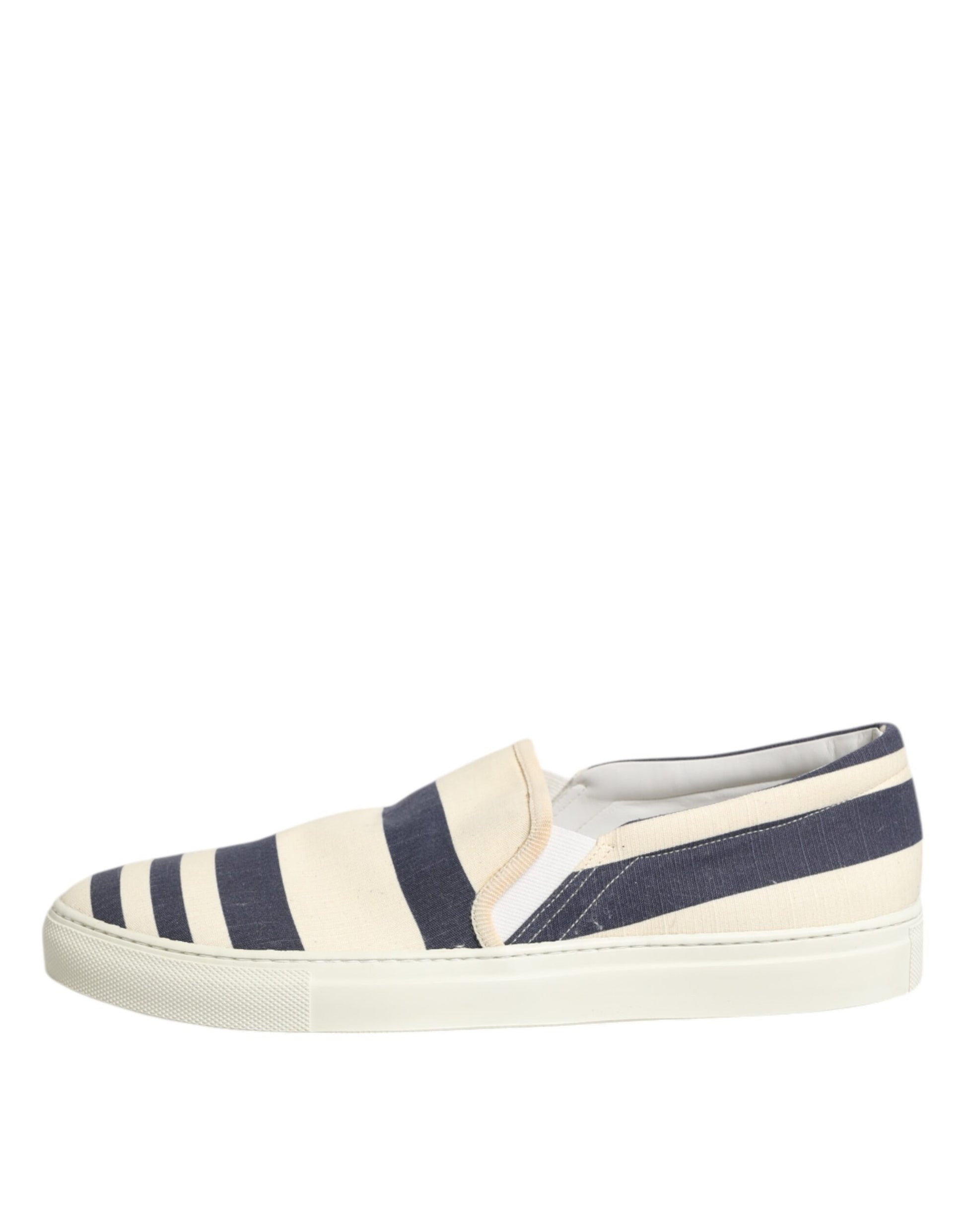 Jucca Blau Weiß Gestreiften Canvas Männer Low Top Casual Schuhe