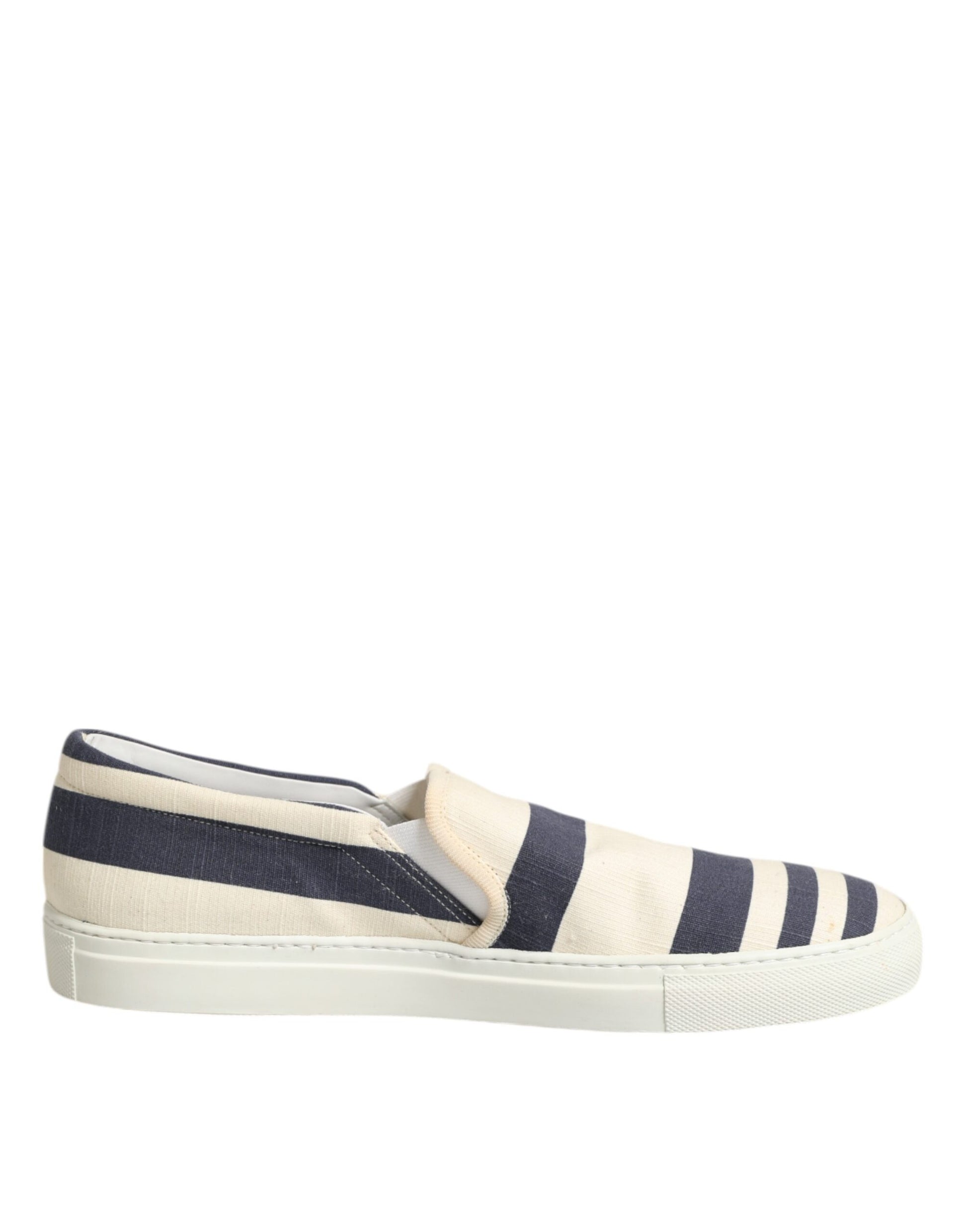Jucca Blau Weiß Gestreiften Canvas Männer Low Top Casual Schuhe