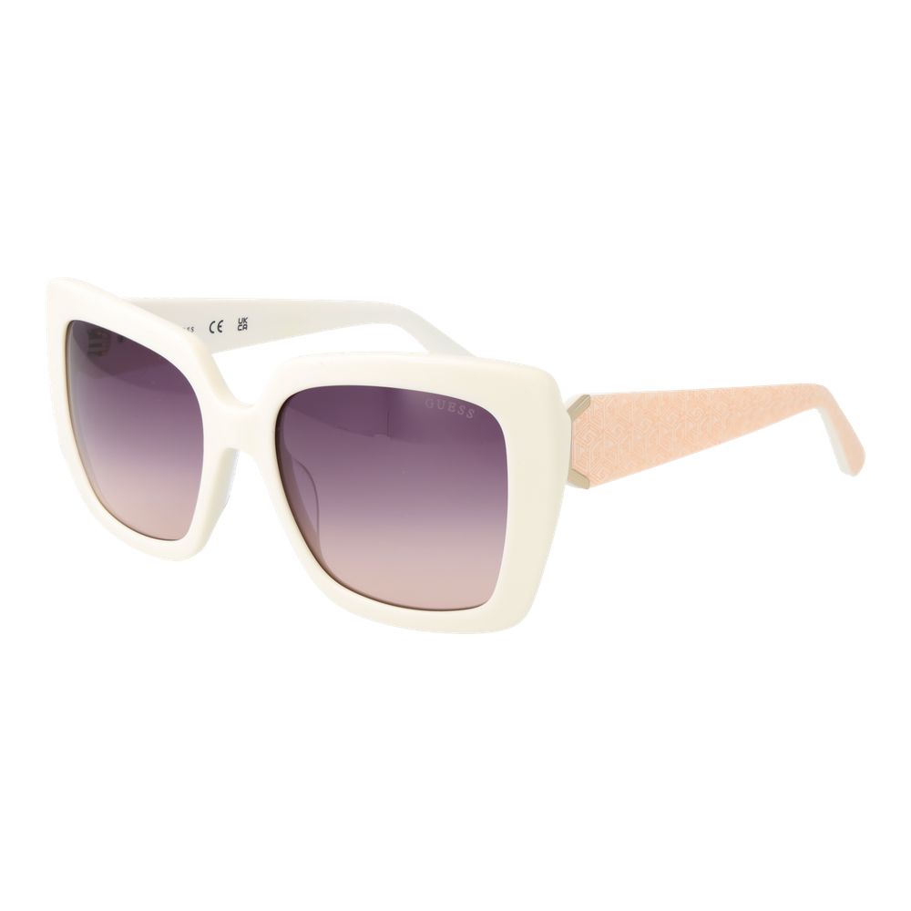 Guess White Acetate Sunglasses - Allority