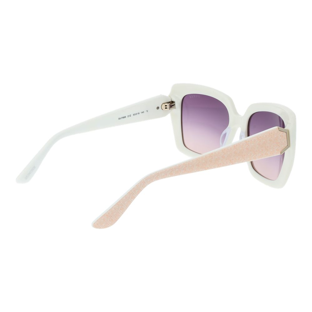 Guess White Acetate Sunglasses - Allority