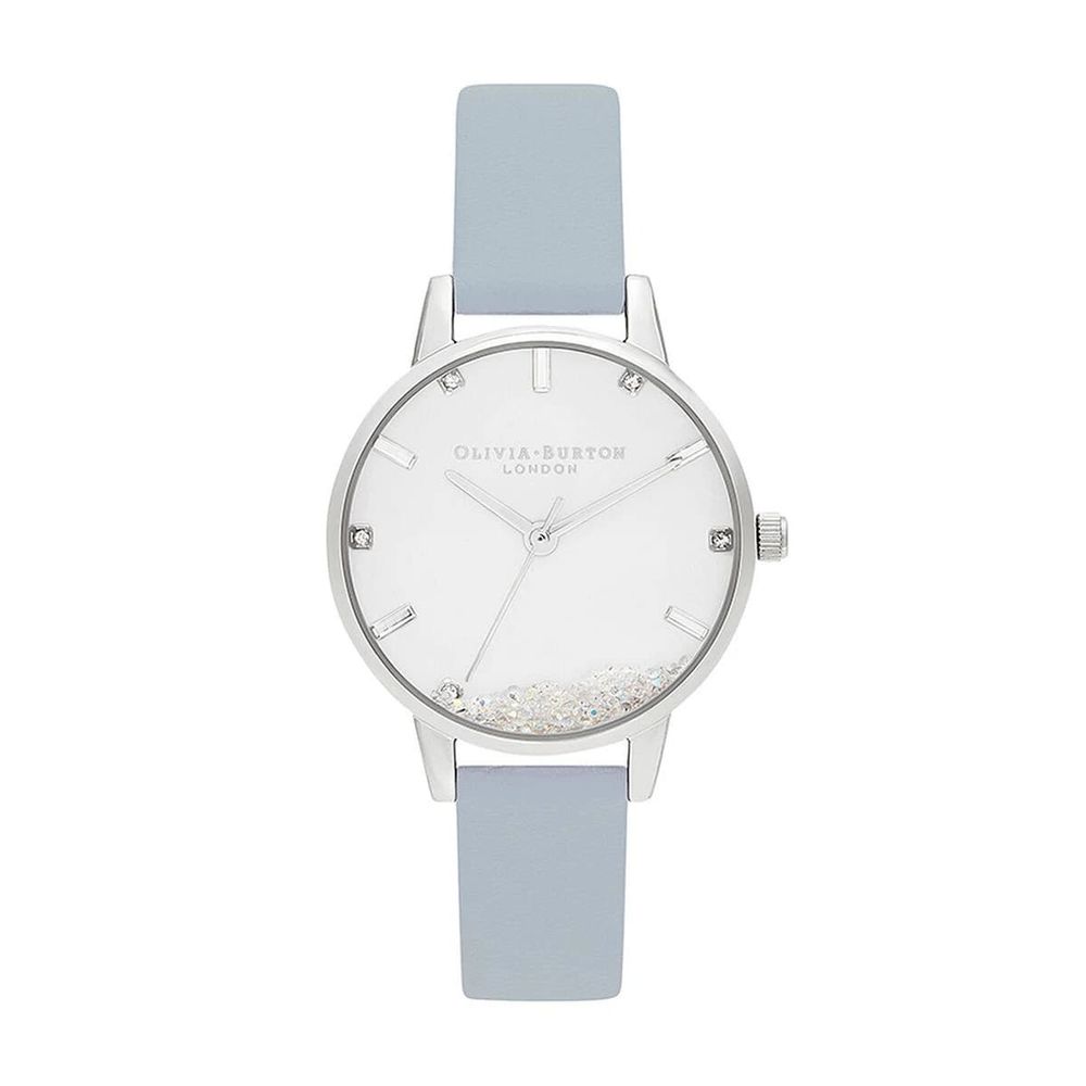 Olivia Burton Blue Artificial Leather Dress Watch - Allority