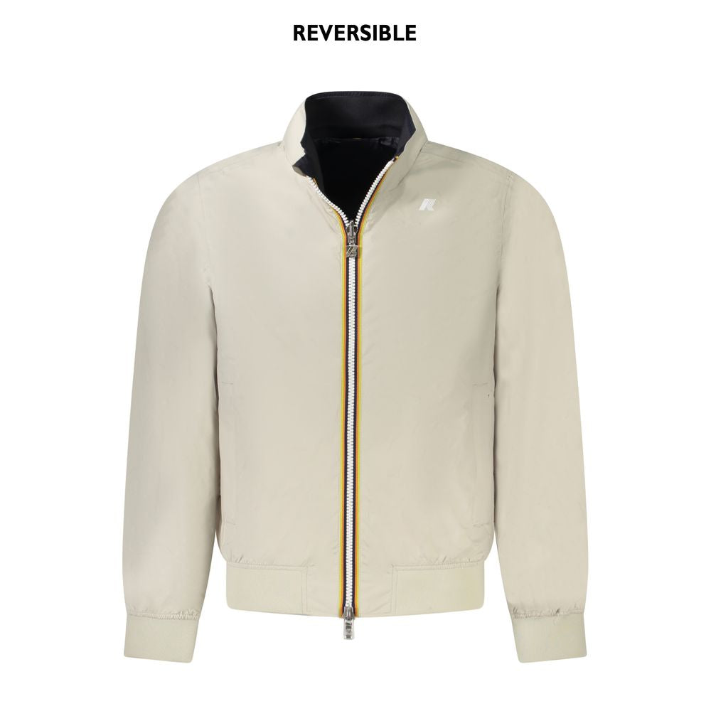 K-WAY Beige Nylon Herrenjacke