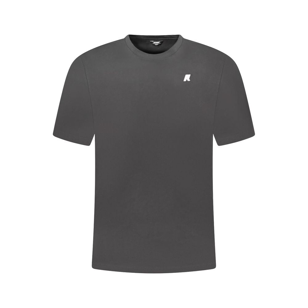 K-WAY Herren T-Shirt aus schwarzer Baumwolle