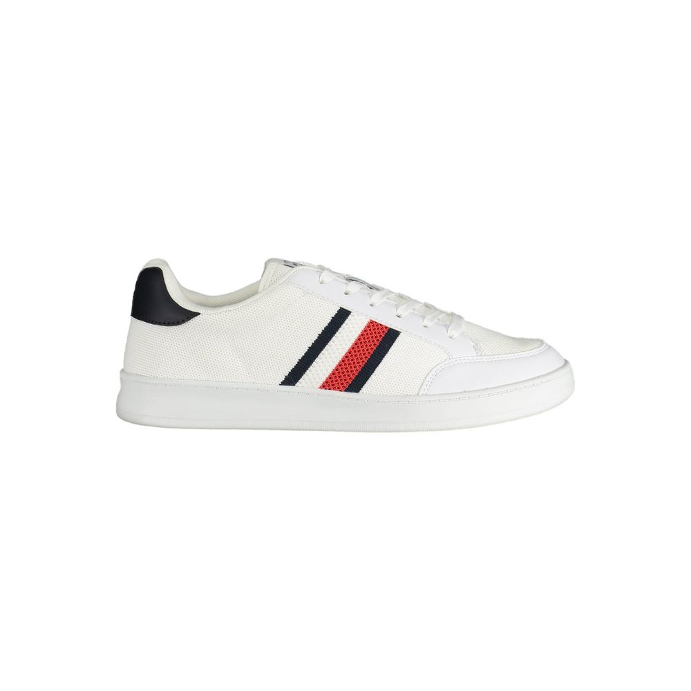 Tommy Hilfiger – Weiße Polyester-Sneaker