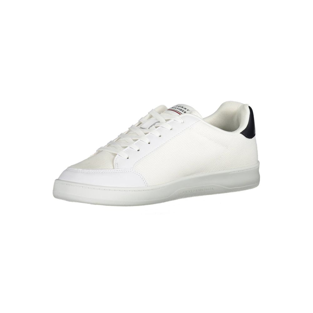 Tommy Hilfiger – Weiße Polyester-Sneaker