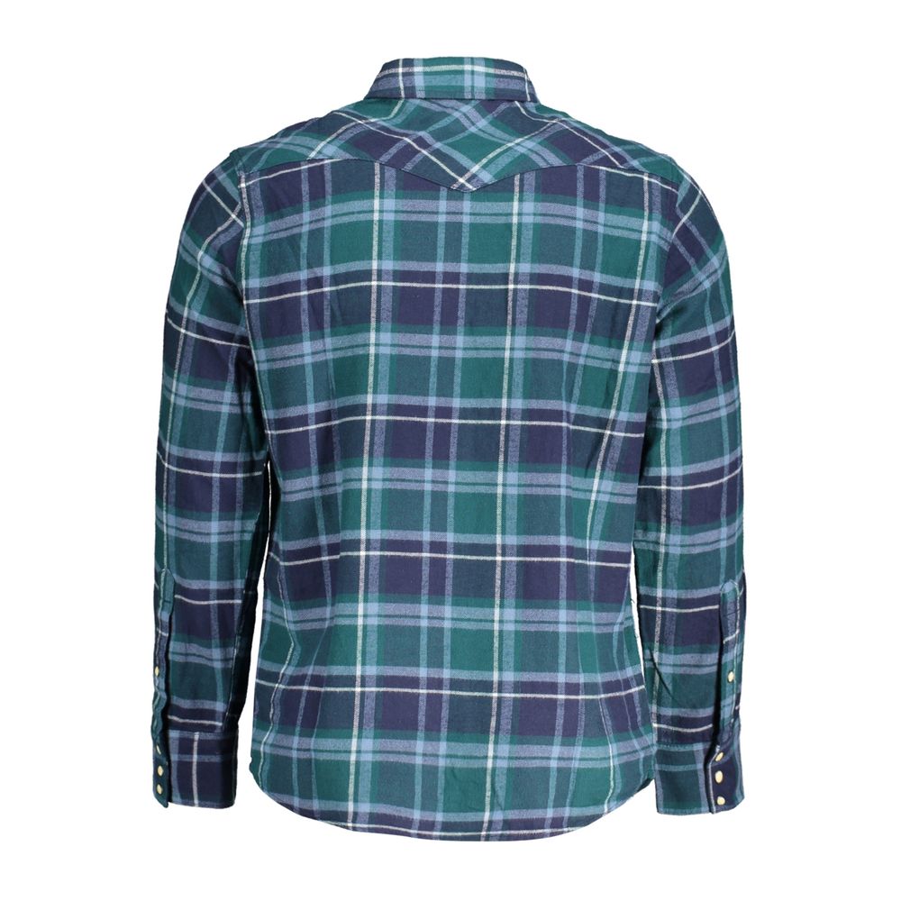 Wrangler – Grünes Baumwollhemd