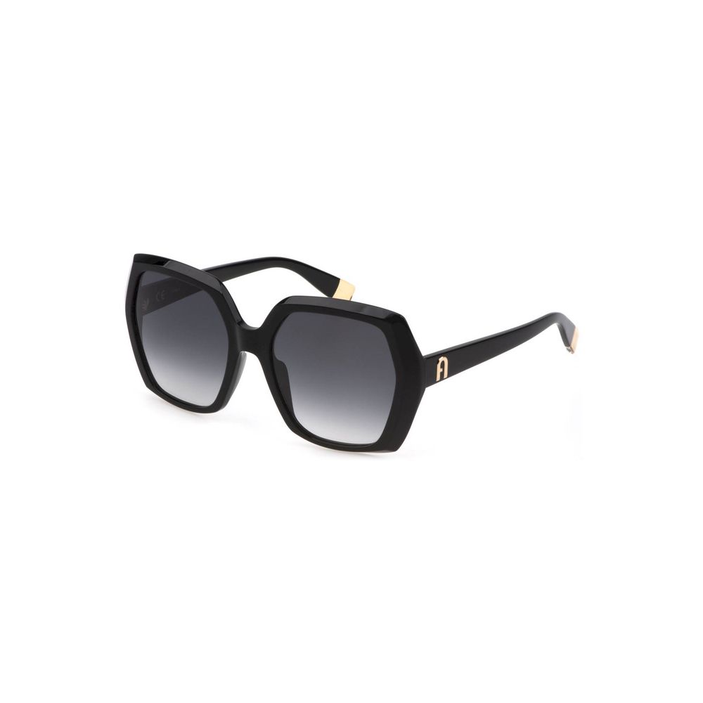 Furla Schwarze Acetat-Sonnenbrille für Damen