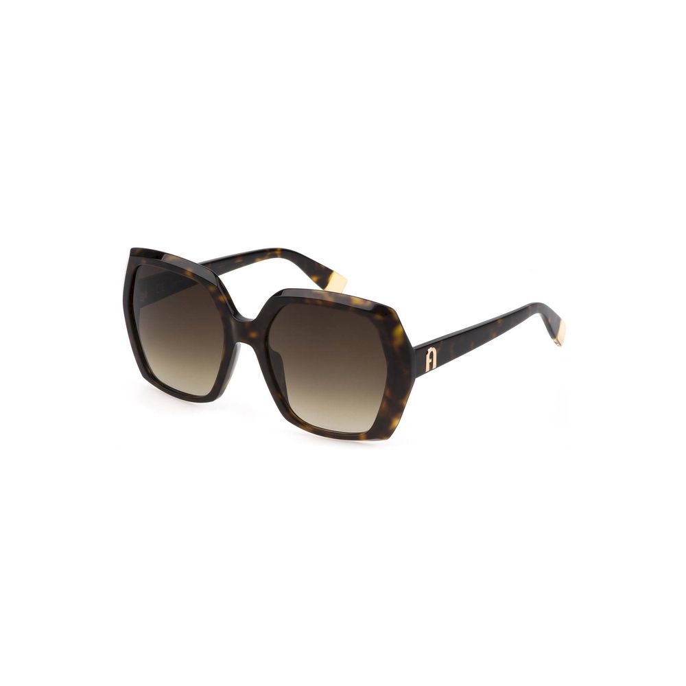 Furla Braune Acetat-Sonnenbrille für Damen