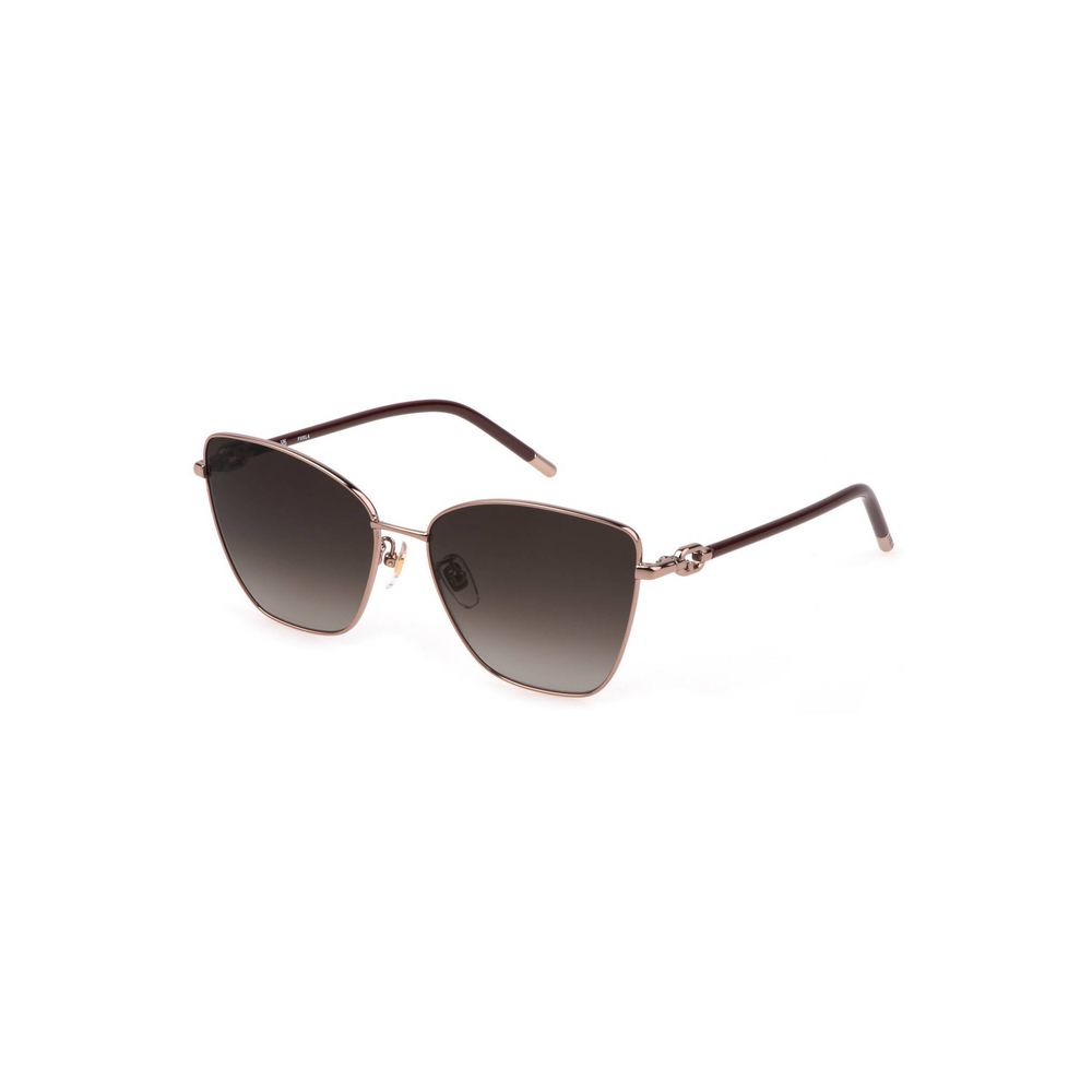 Furla Sonnenbrille aus grauem Metall