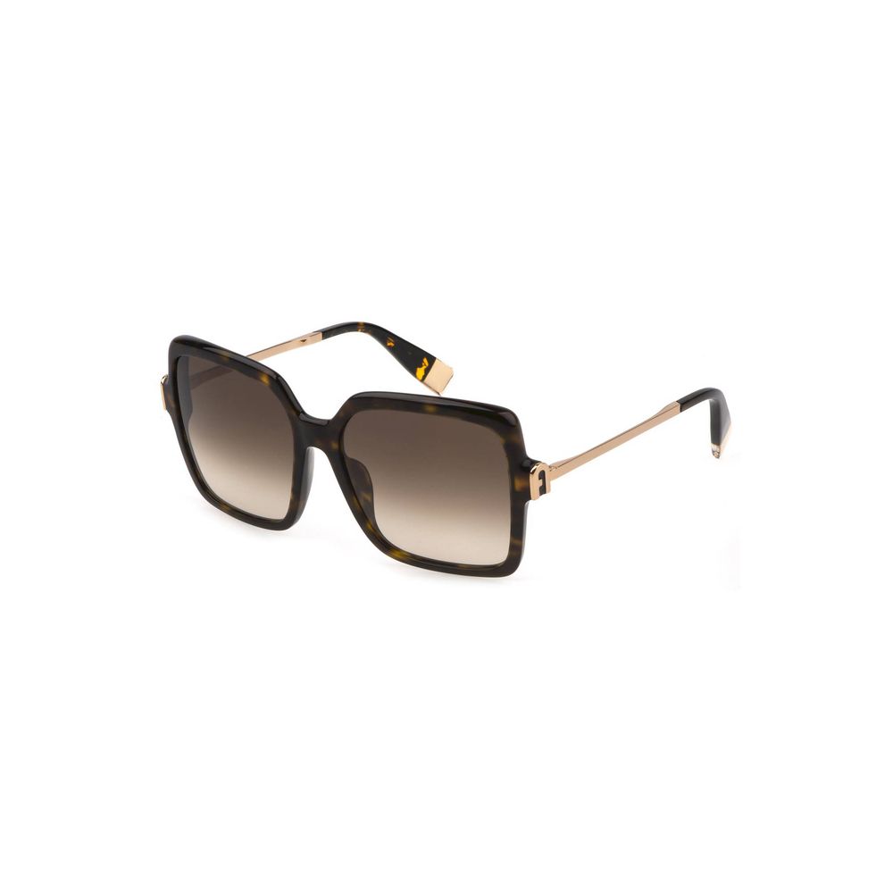 Furla Braune Acetat-Sonnenbrille für Damen
