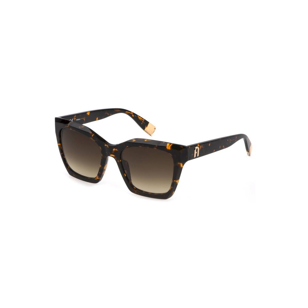 Furla Damen-Sonnenbrille aus braunem Acetat