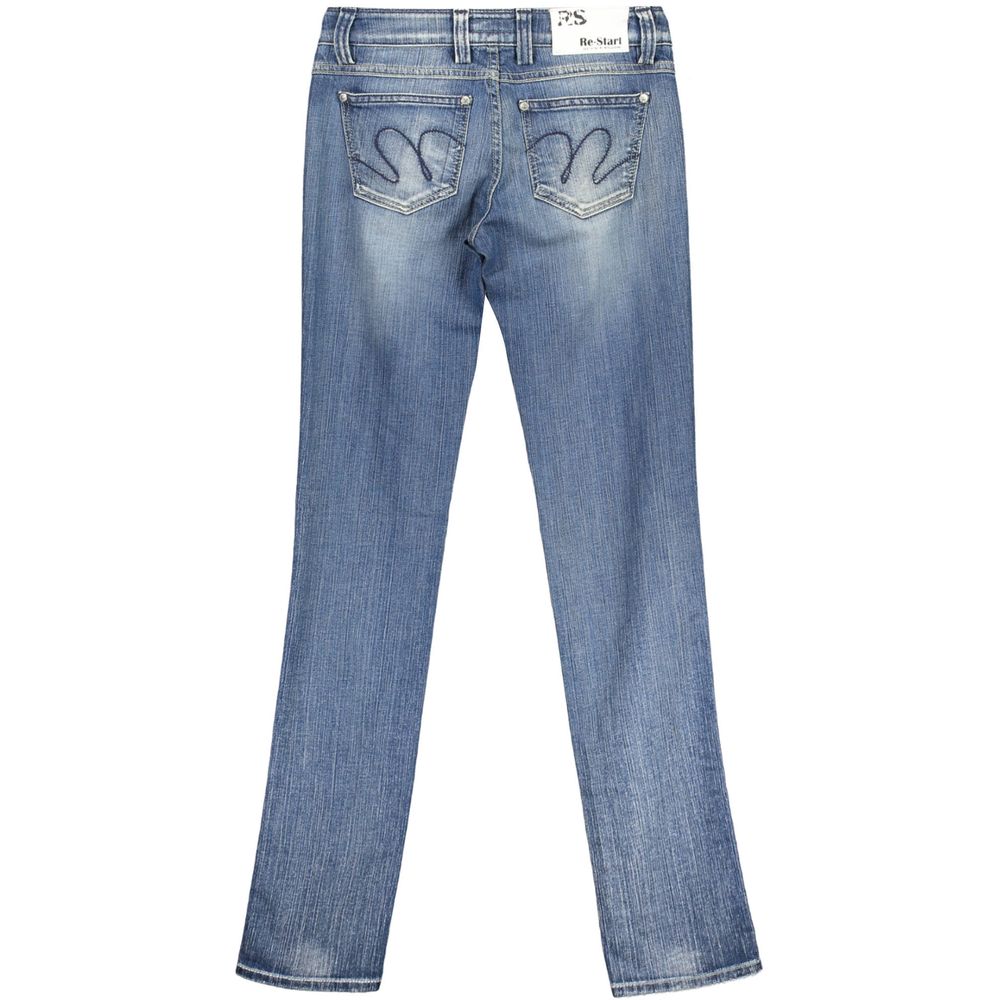 RE-START Blaue Jeans und Hose aus Baumwolle