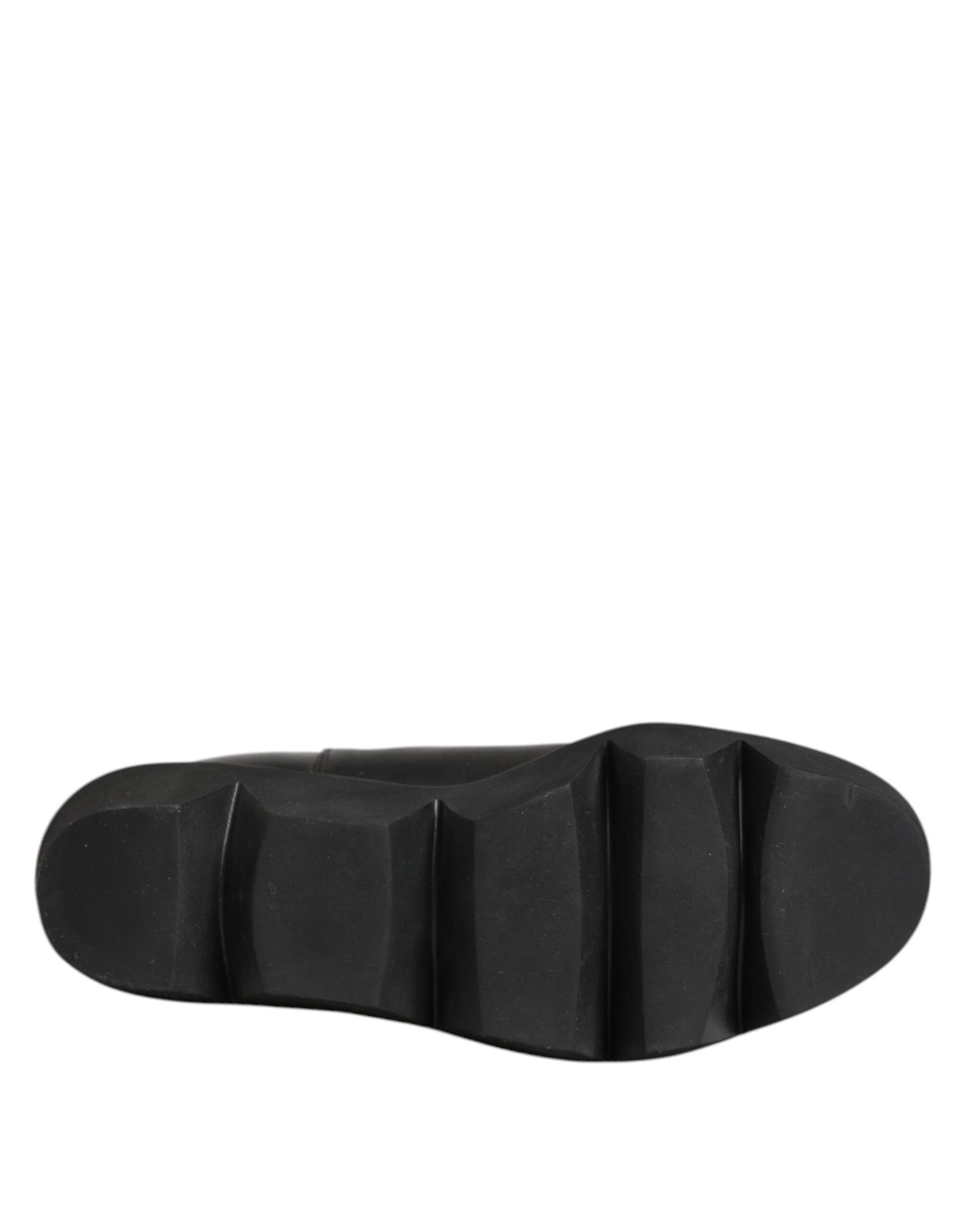 Sacai Damen Chelsea Boots aus schwarzem Leder zum Hineinschlüpfen