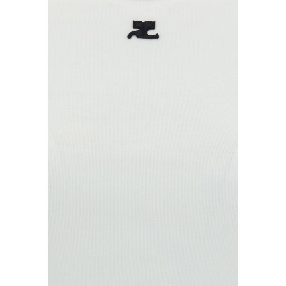 T-Shirt mit Courrèges-Logo