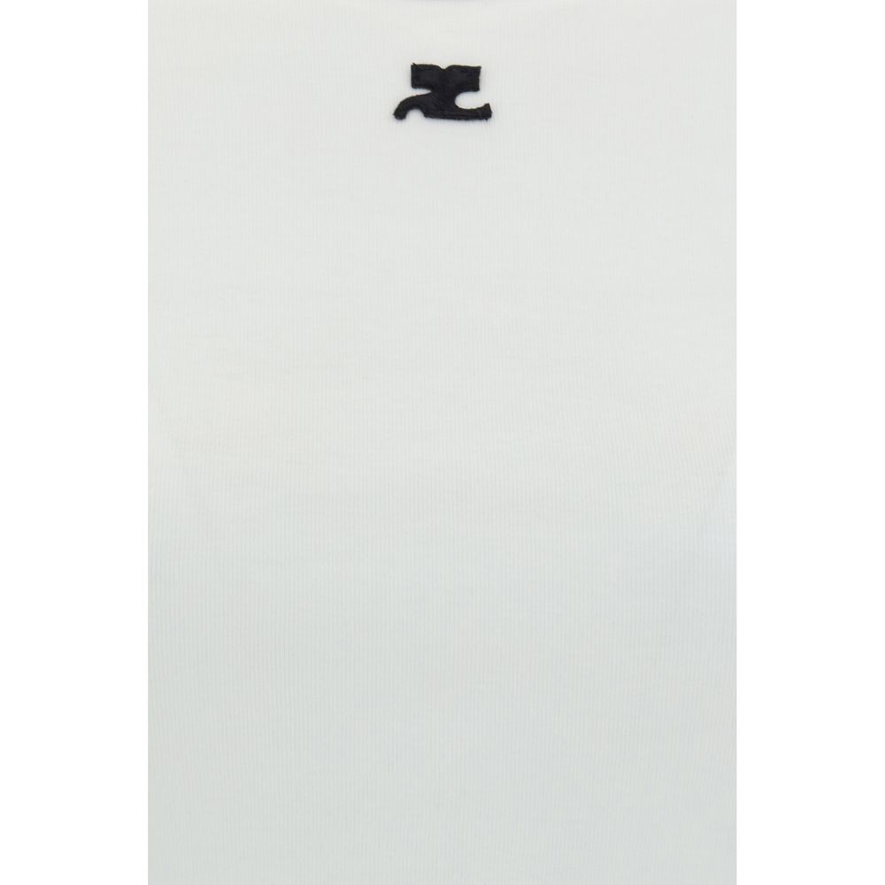 T-Shirt mit Courrèges-Logo