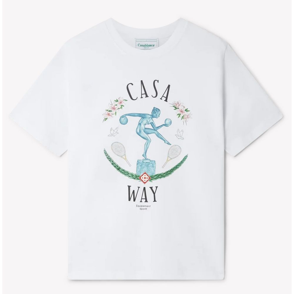 Weißes Baumwoll-T-Shirt von Casablanca