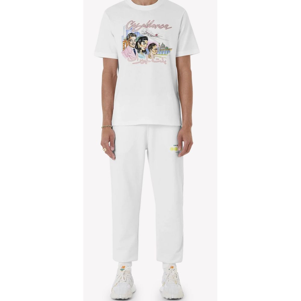 Weißes Baumwoll-T-Shirt von Casablanca