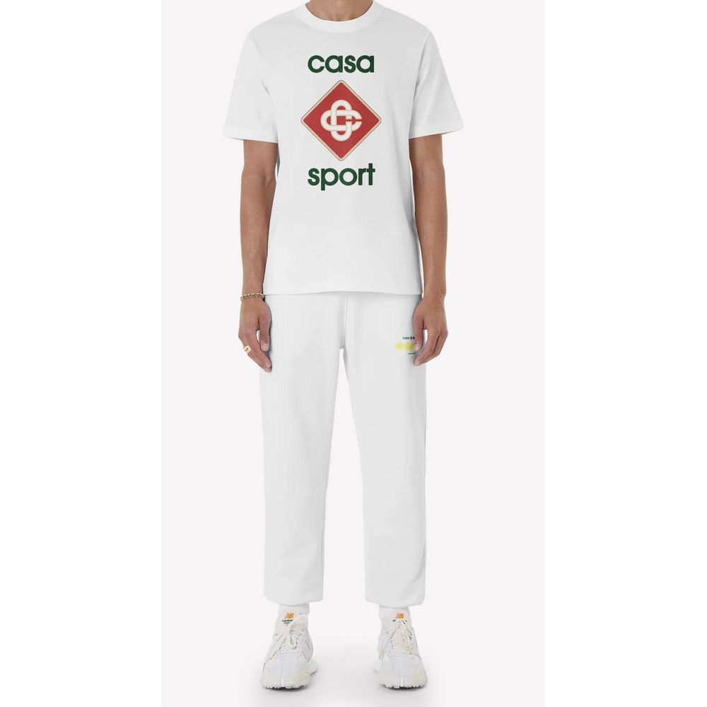 Weißes Baumwoll-T-Shirt von Casablanca