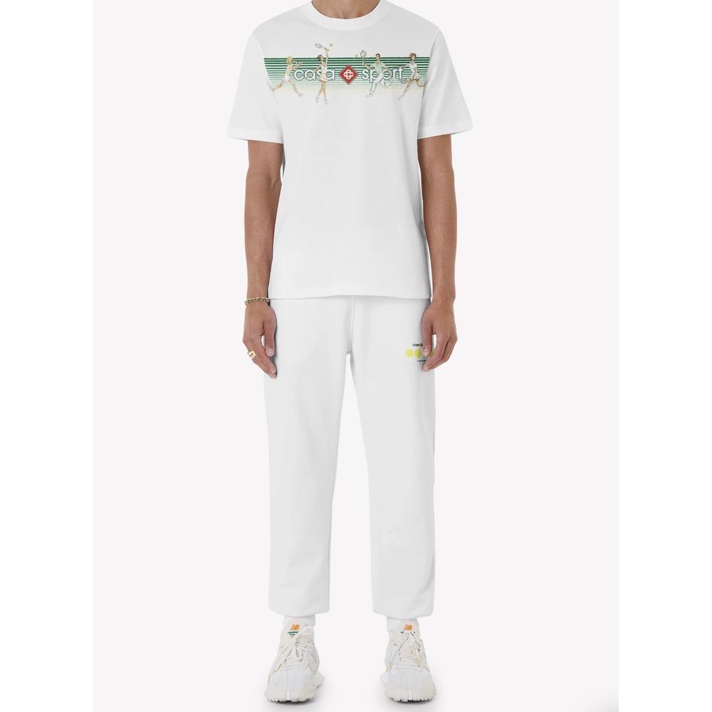 Weißes Baumwoll-T-Shirt von Casablanca
