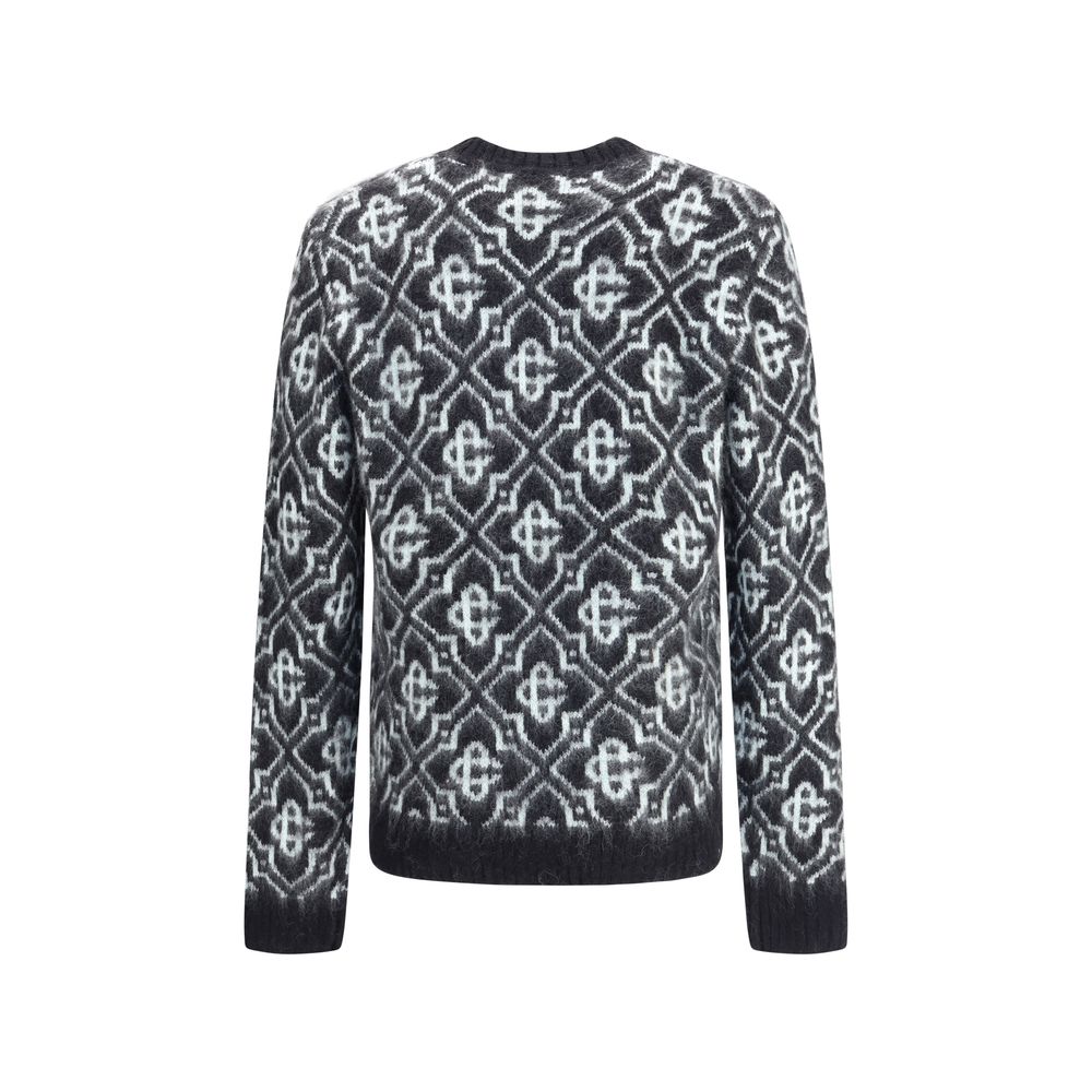 Rundhalspullover mit Casablanca-Monogramm