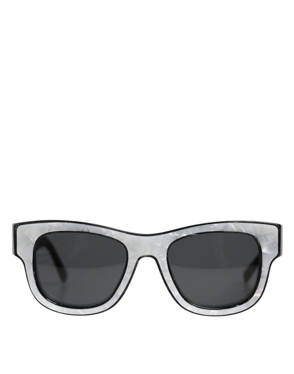 Dolce & Gabbana Pearl White Acetate Frame Domenico Shade Sunglasses