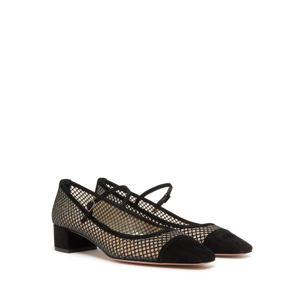 Aquazzura Mayor Kristalle Mesh-Pumps 35