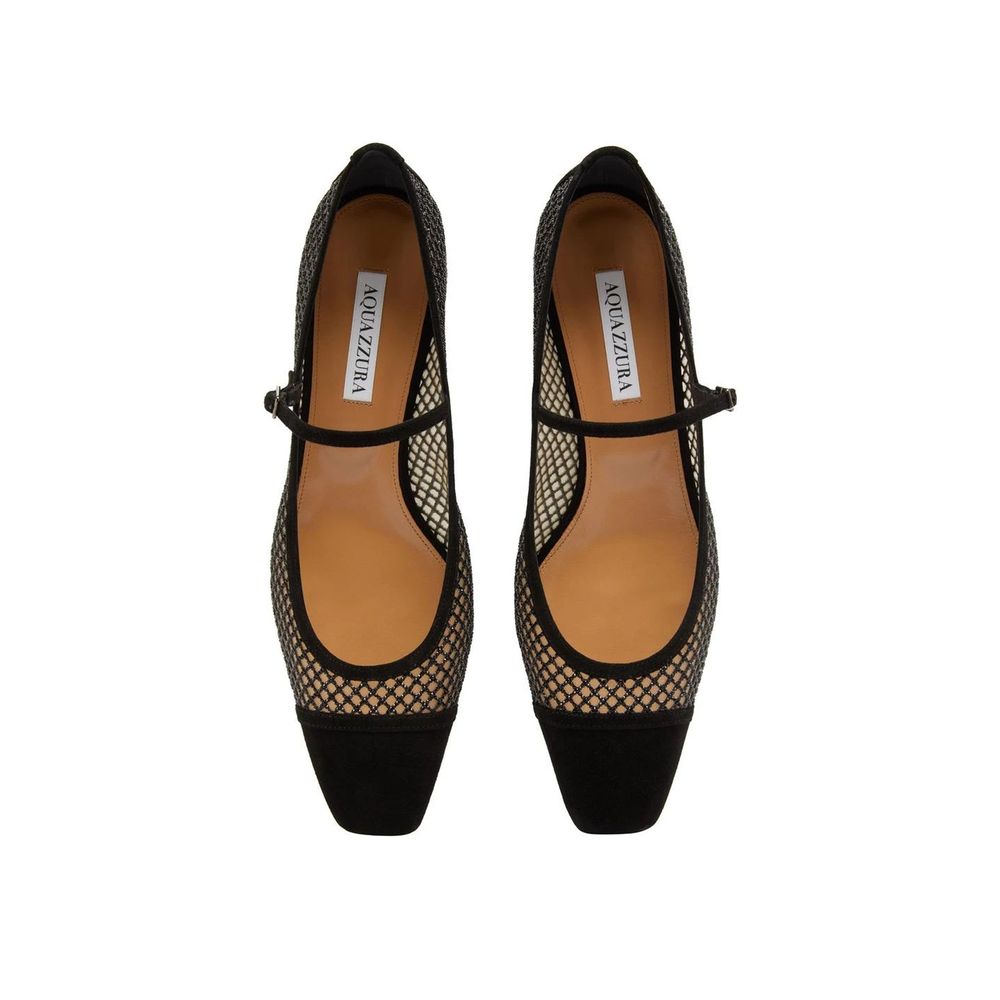 Aquazzura Mayor Kristalle Mesh-Pumps 35