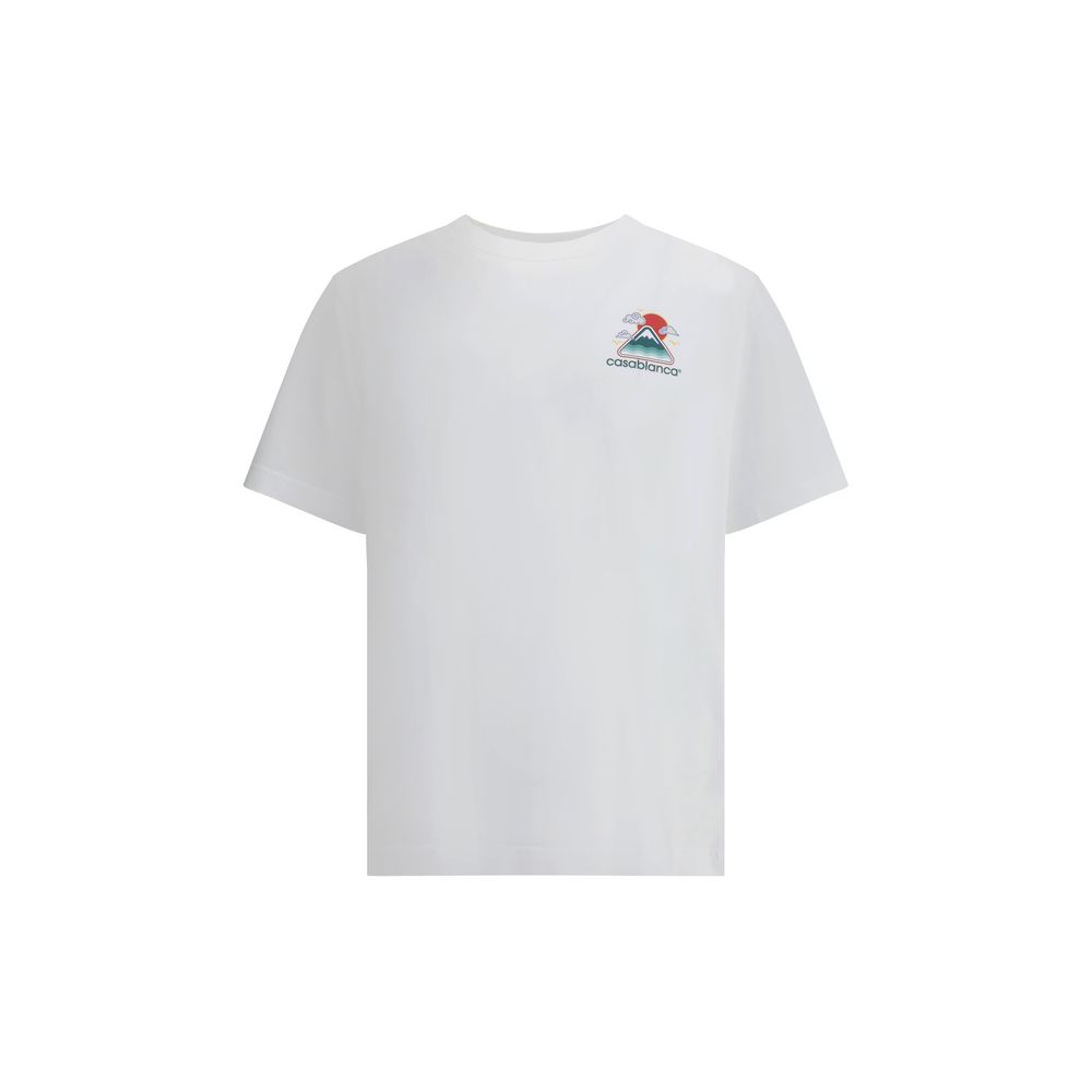 Casablanca Montagne OndulÉe T-Shirt mit Siebdruck