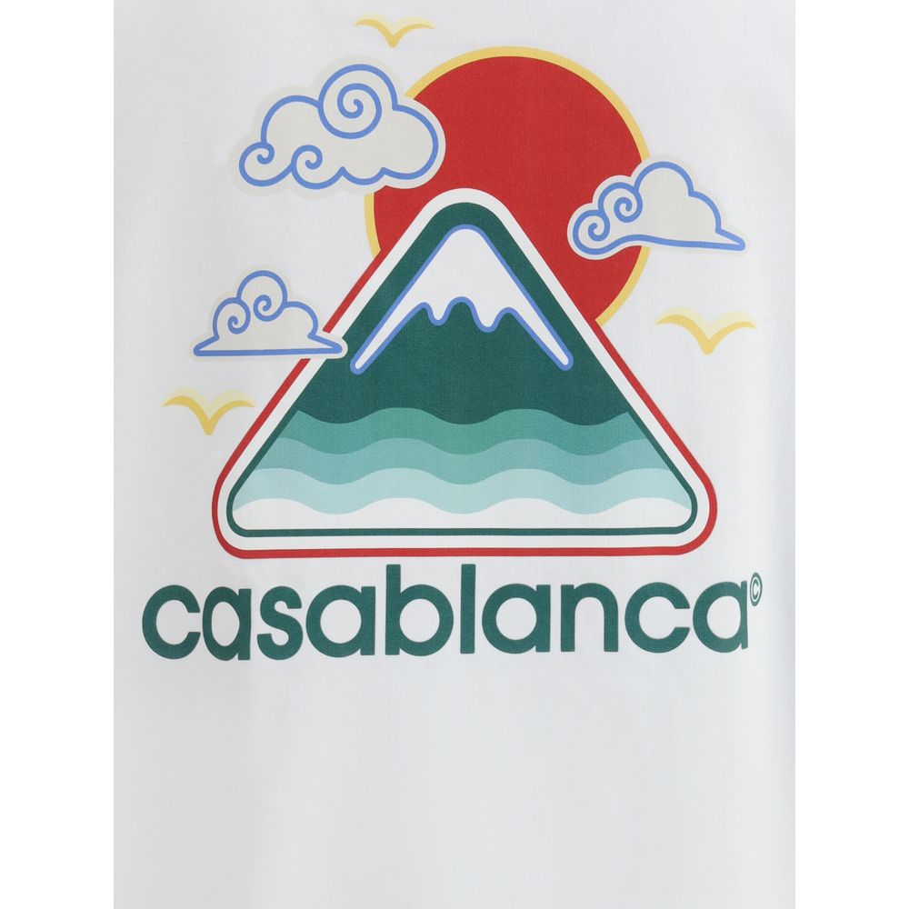 Casablanca Montagne OndulÉe T-Shirt mit Siebdruck