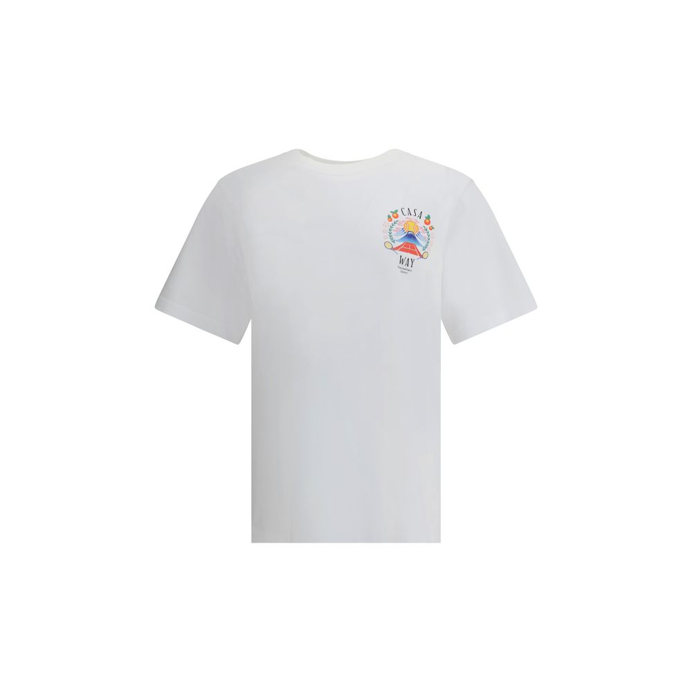 Casablanca T-Shirt mit „Casa Way Mountain“-Aufdruck