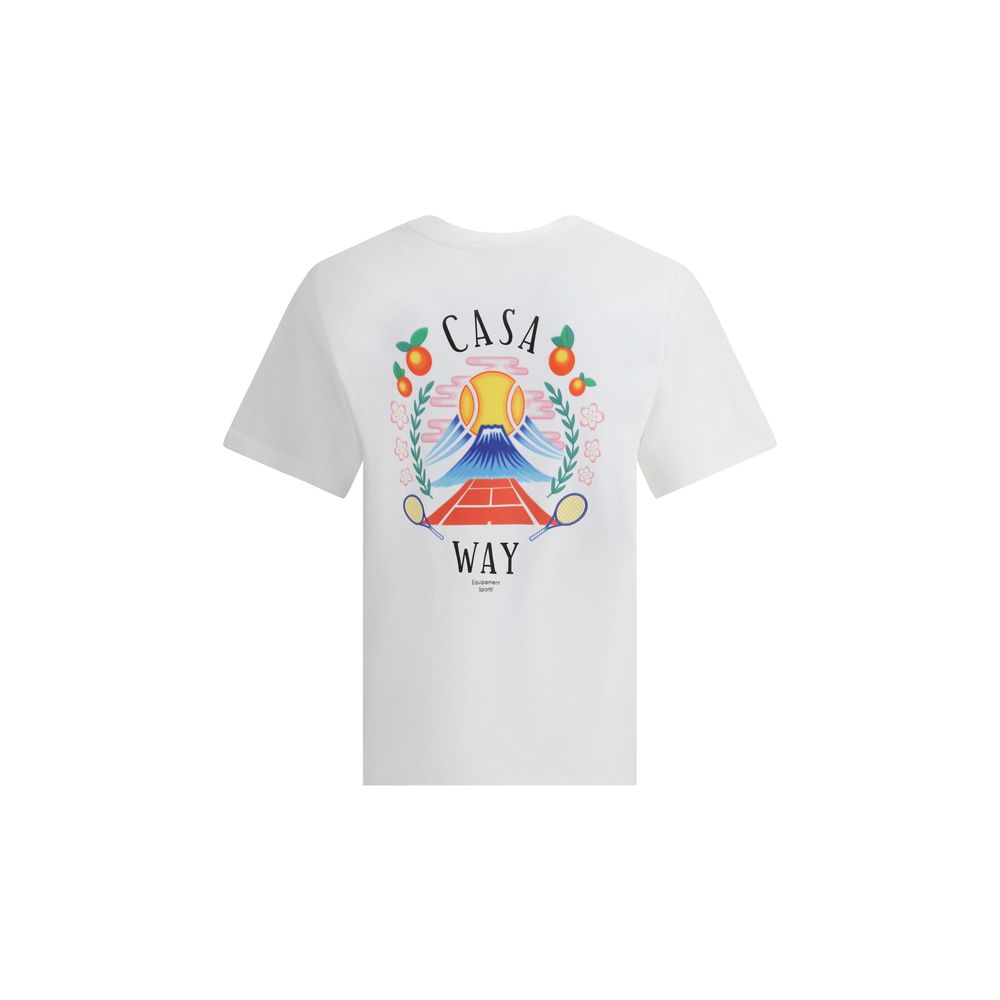 Casablanca T-Shirt mit „Casa Way Mountain“-Aufdruck