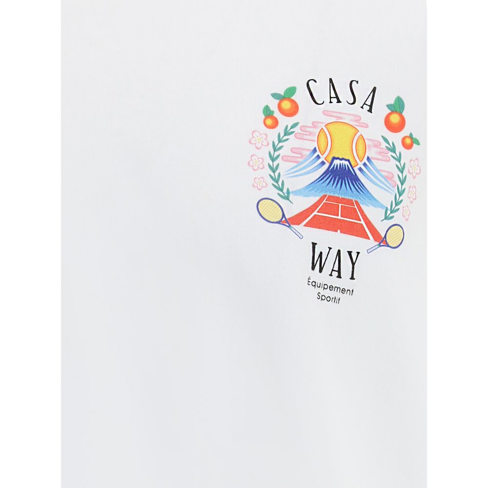 Casablanca T-Shirt mit „Casa Way Mountain“-Aufdruck
