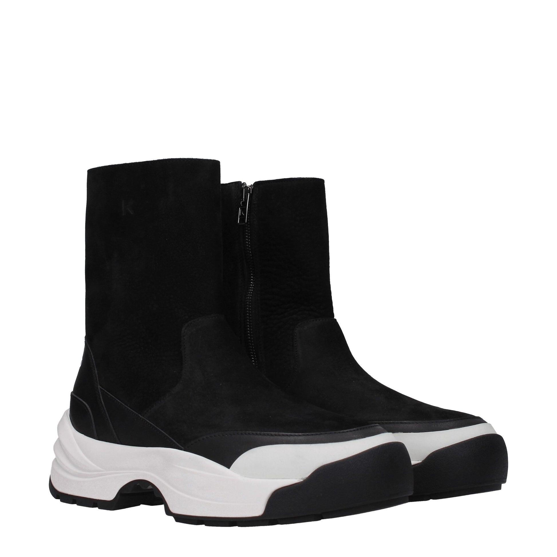 Kenzo – Schwarze Lederstiefeletten