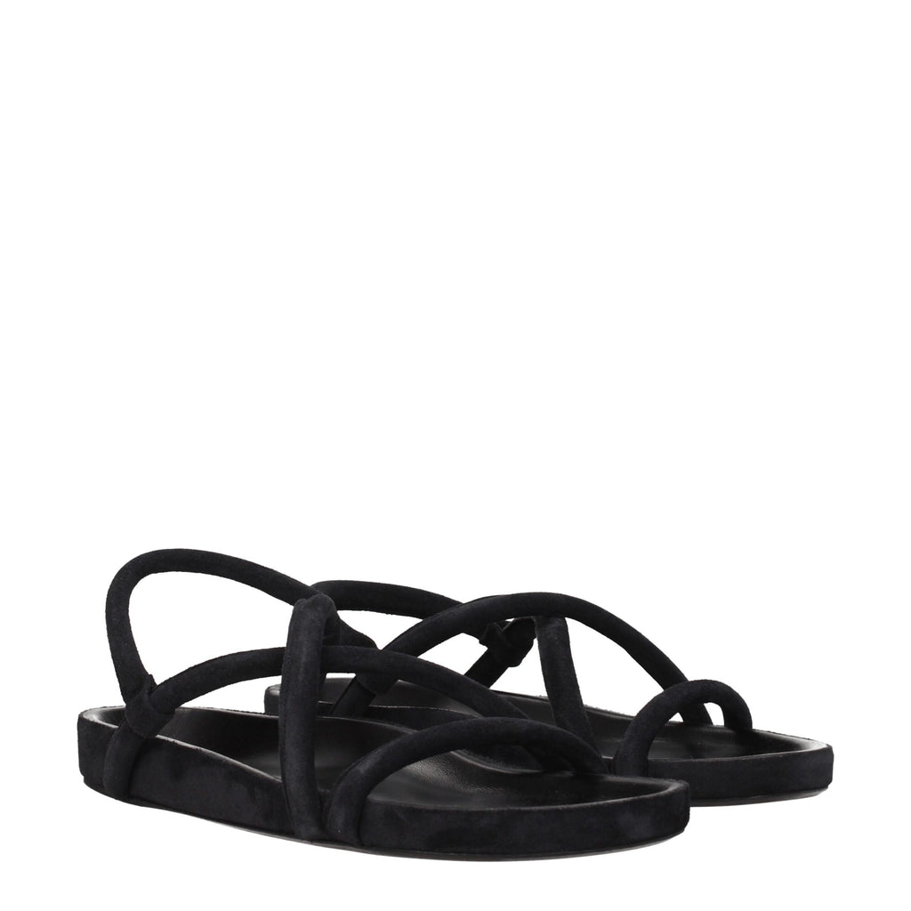 Isabel Marant Black Leather Sandals