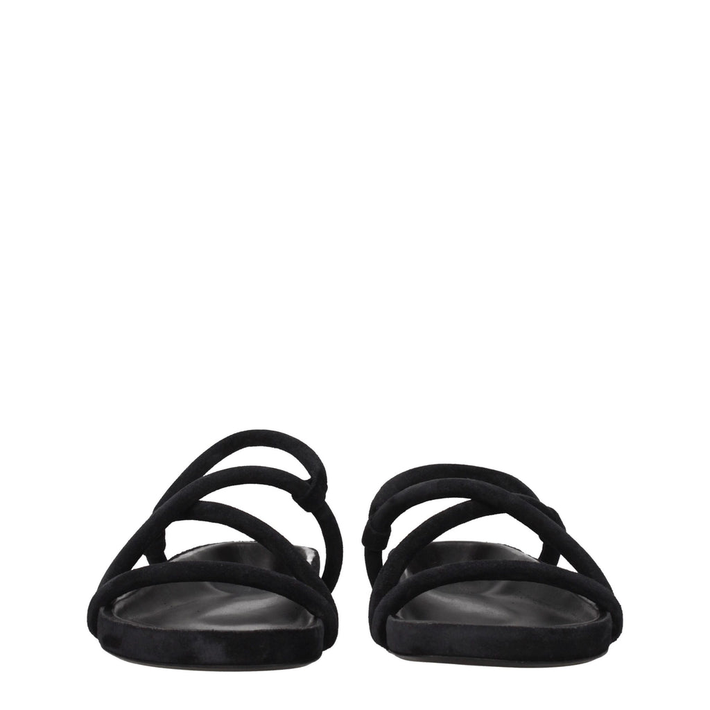 Isabel Marant Black Leather Sandals