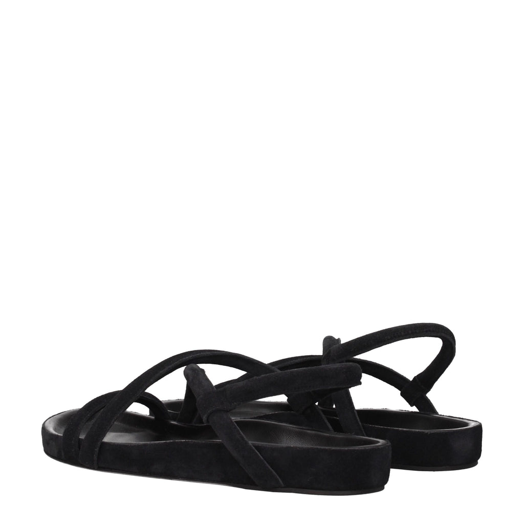 Isabel Marant Black Leather Sandals