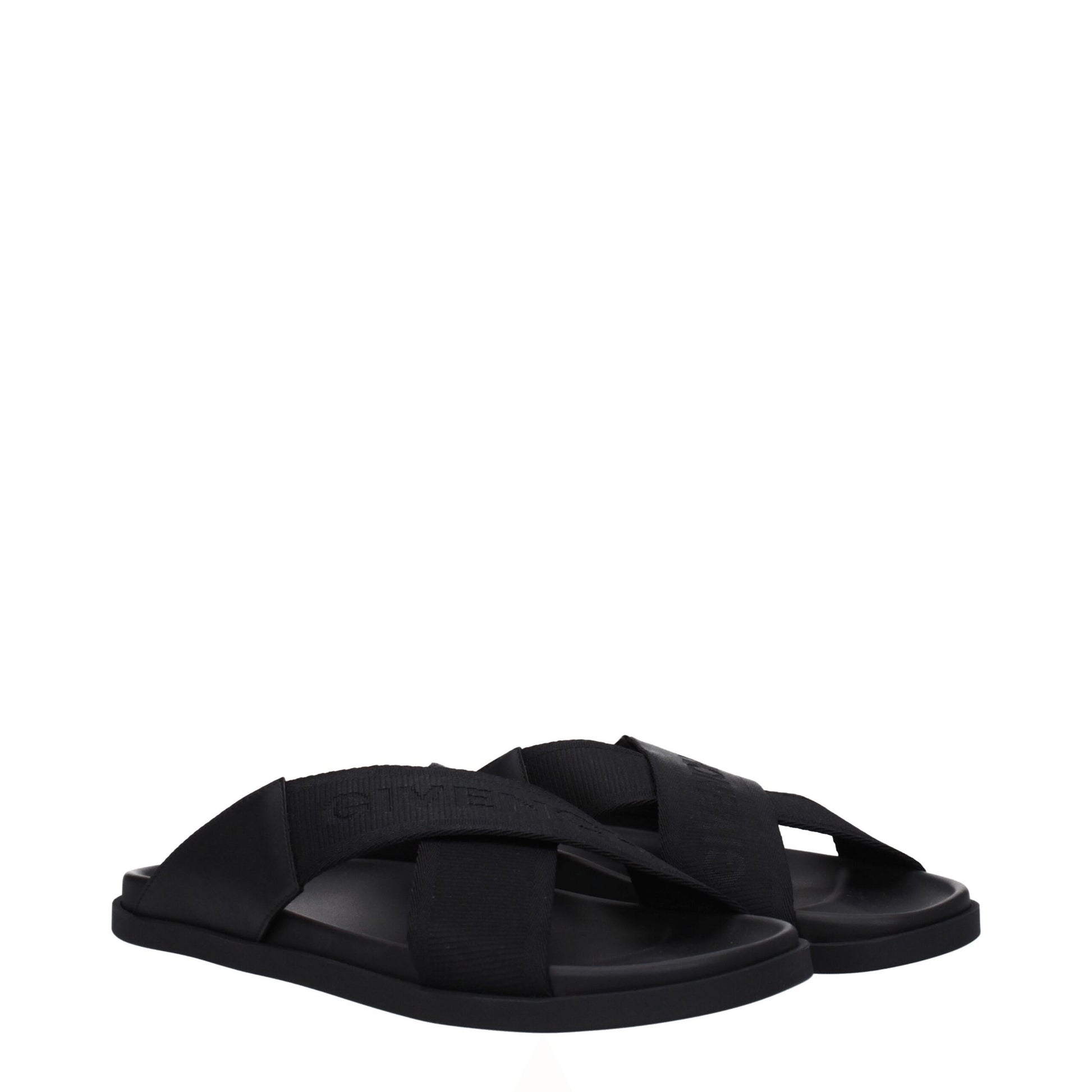 Givenchy Black Fabric Slippers
