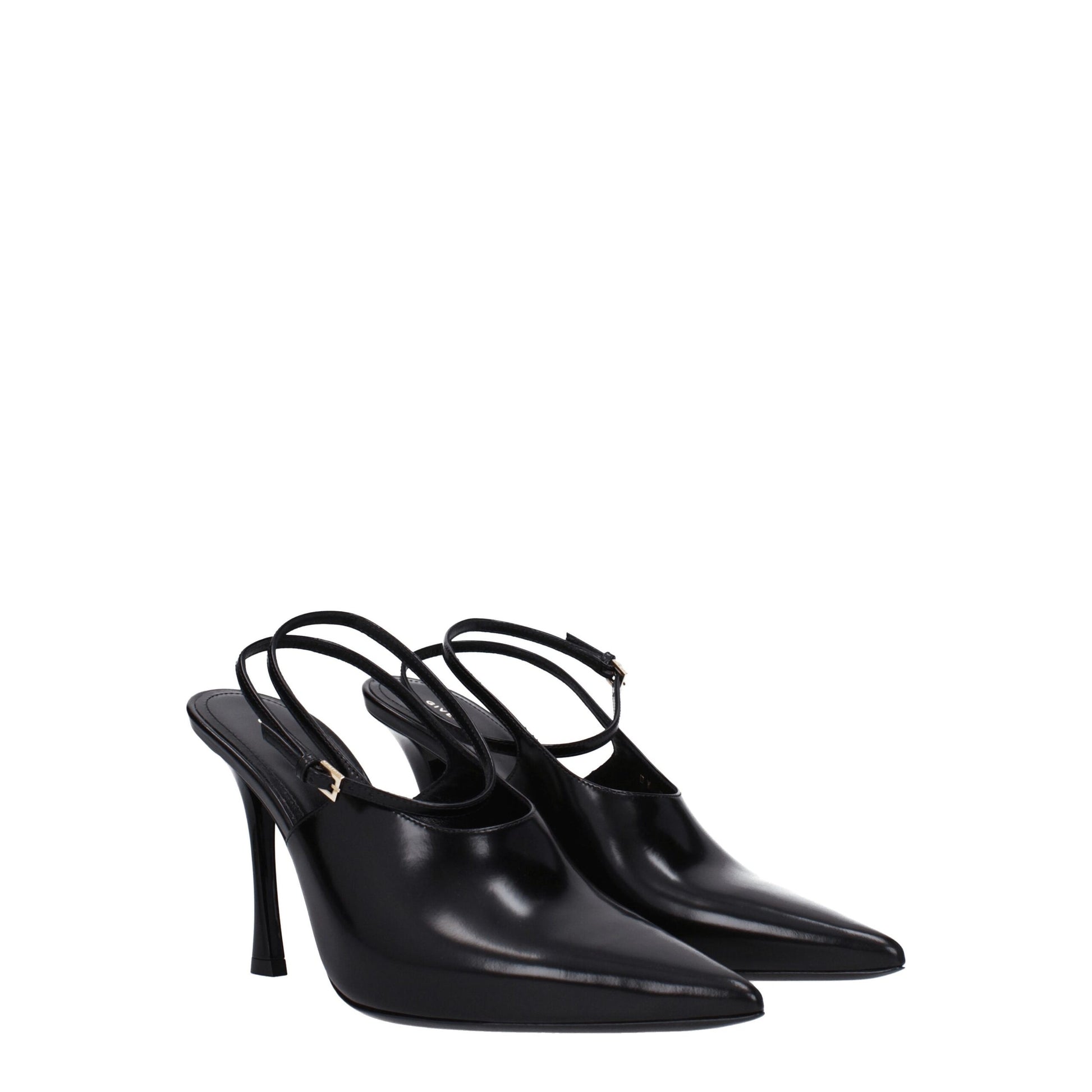 Givenchy Black Leather High Heel Pumps